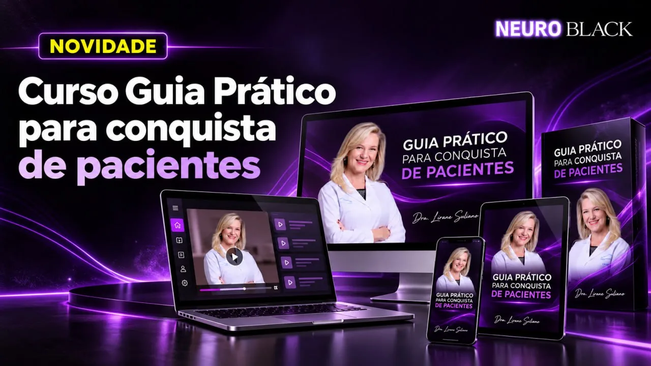 Mockup do Guia Prático para Conquista de Pacientes